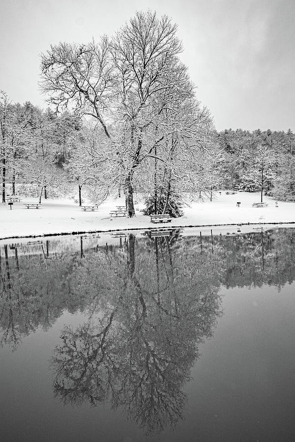 Winter Reflection at Cherokee Lake 2 Photograph by Kelly Kennon