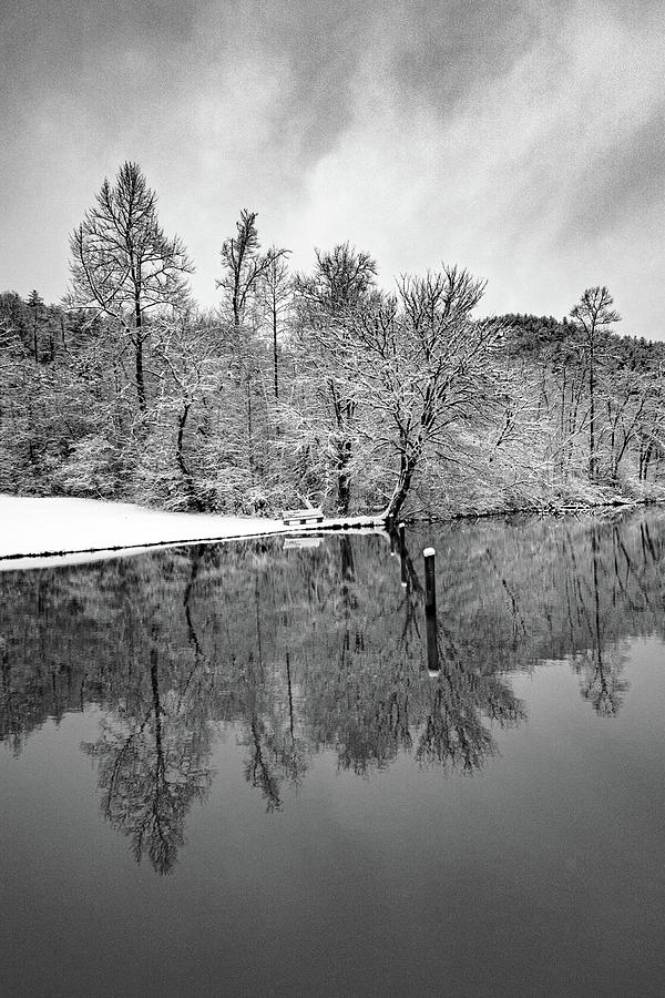 Winter Reflection at Cherokee Lake Photograph by Kelly Kennon