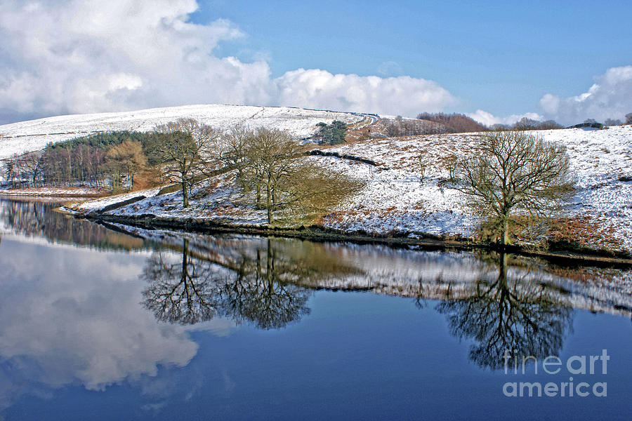 Winter reflections at Errwood Reservoir. Photograph by David Birchall