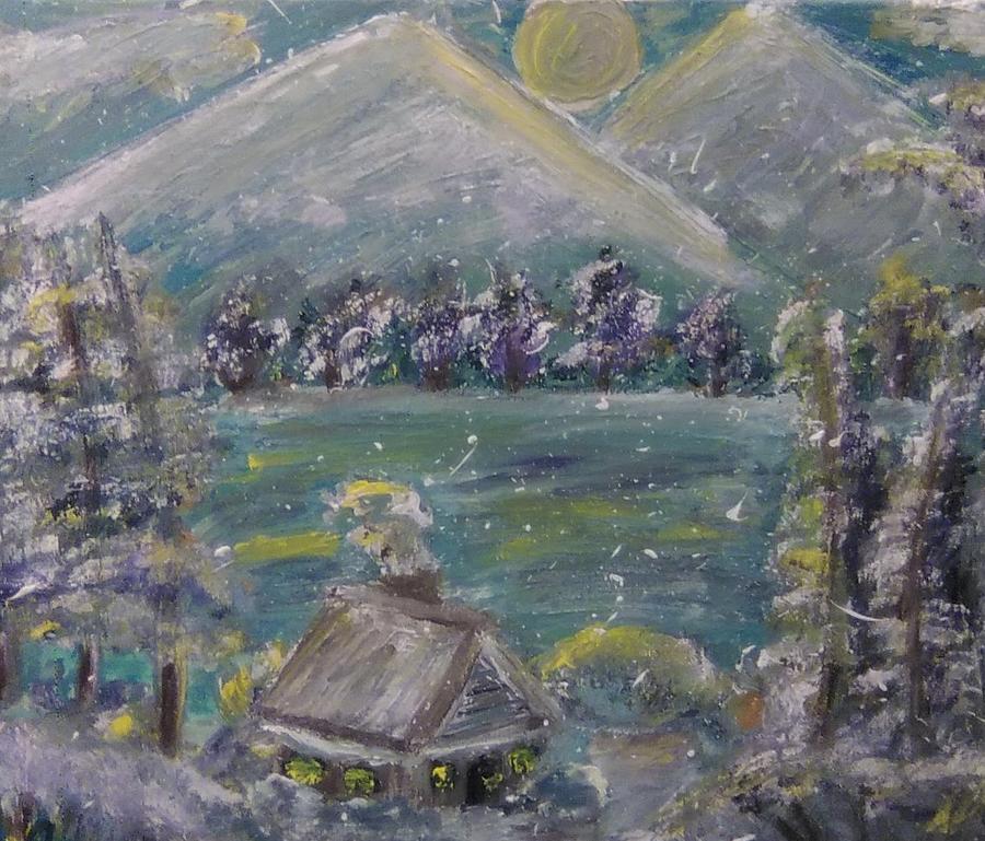 Winter Retreat Painting by Andrew Blitman