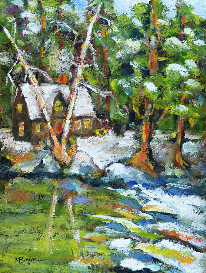 Winter Retreat Painting by Mike Bergen