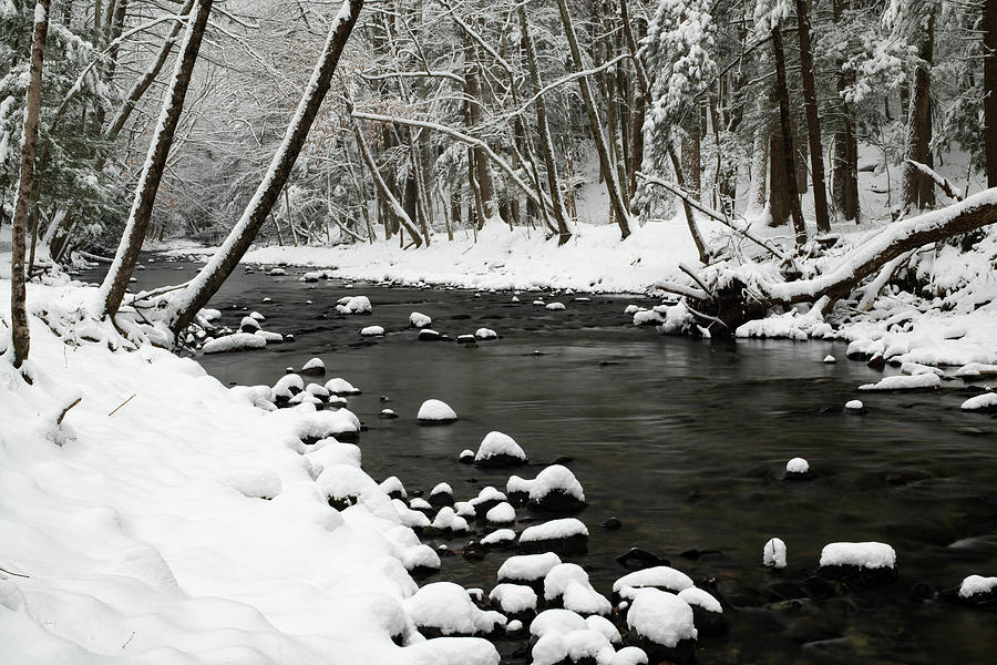 Winter River Photograph by Jody Partin