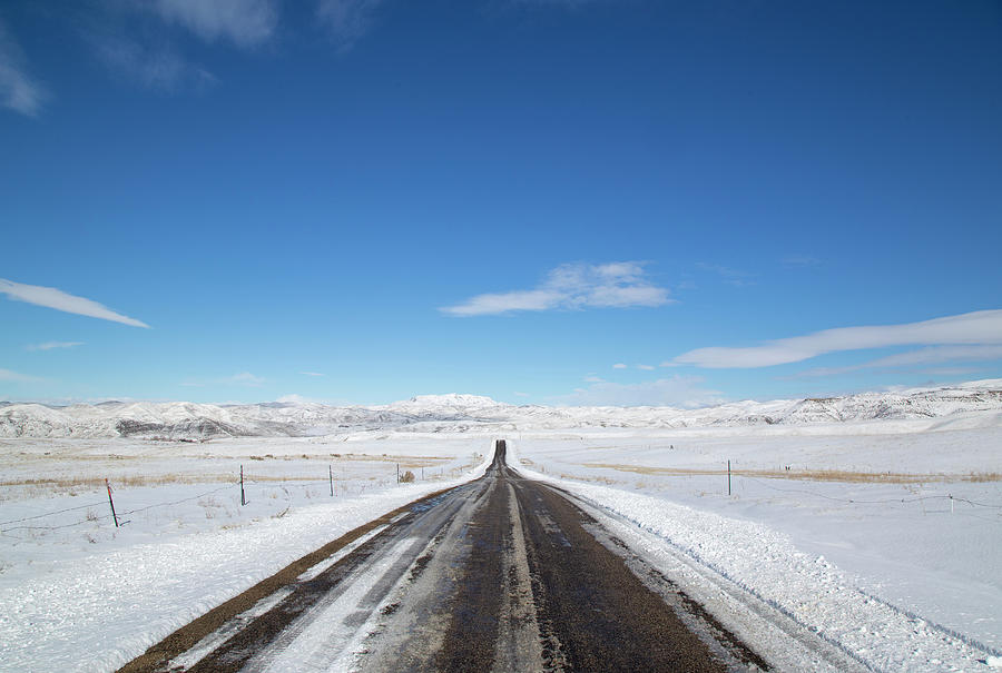 Winter Road Photograph by Dart Humeston