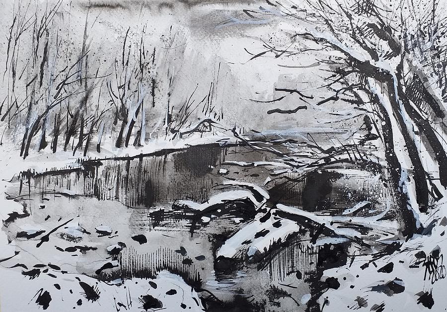 Winter saga 1 Painting by Lorand Sipos