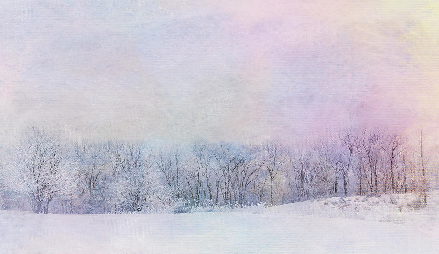 Winter Scene - Colorful Sky Photograph by Patti Deters