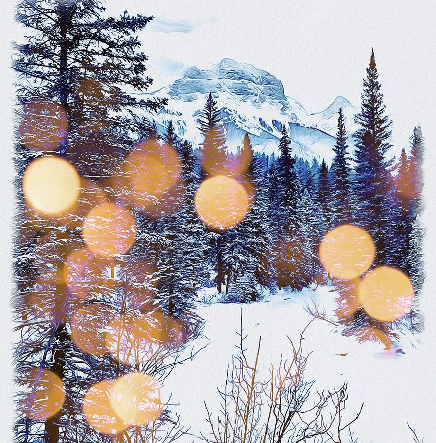 Winter Shimmer Mixed Media by Marie Conboy
