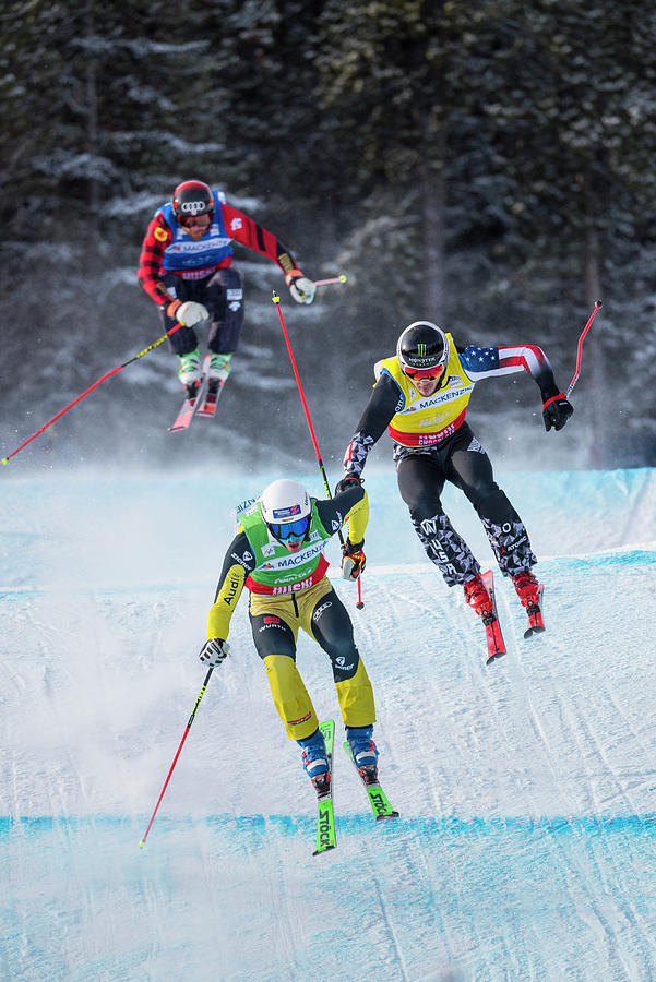 Winter Ski Racing Photograph by Bill Cubitt