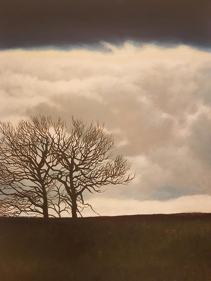 Winter Sky. Painting by Caroline Philp