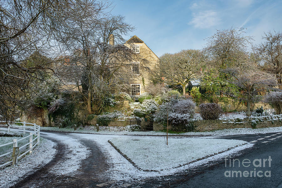 Winter Snow in the English Village of Wootton Photograph by Tim Gainey