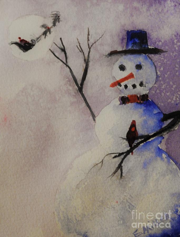 Winter Snowman  Photograph by Eunice Miller