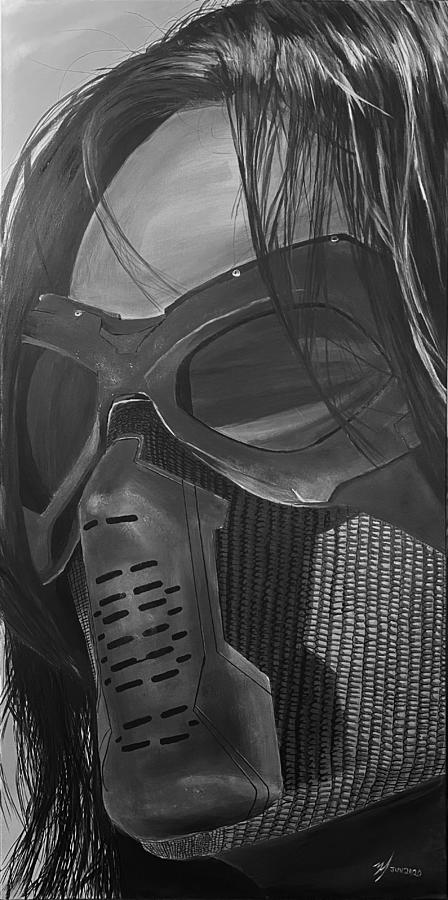 Winter Soldier Noir Painting by Michael McKenzie