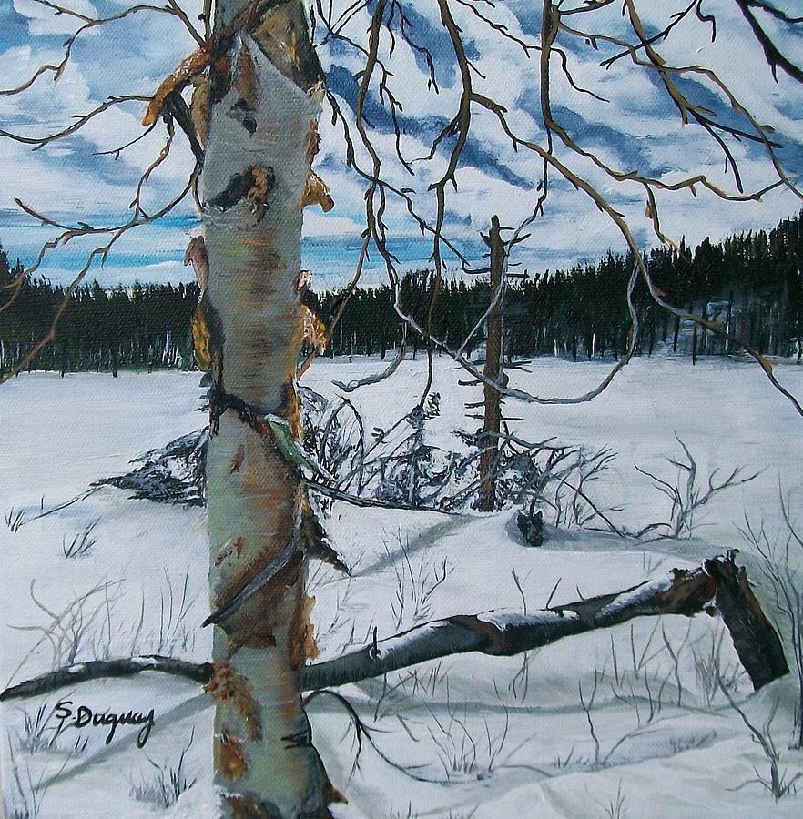 Winter Solitude Painting by Sharon Duguay