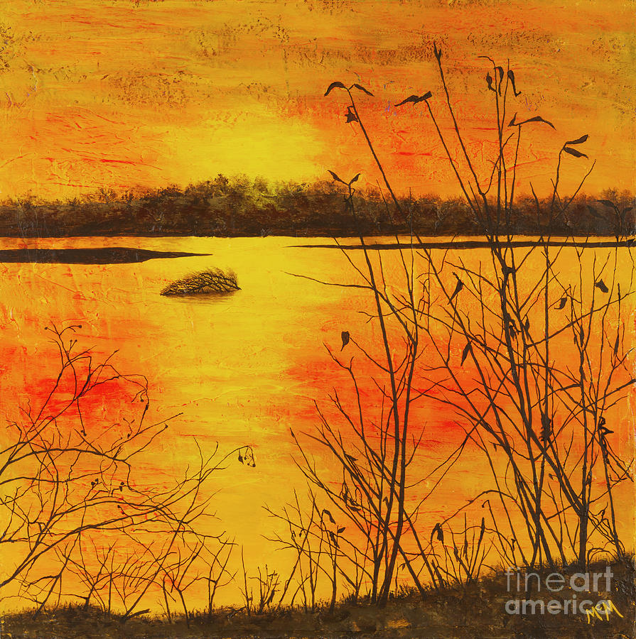 Sunset Painting - Winter Solstice 2019 by Garry McMichael