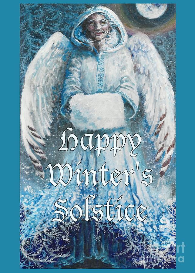 Winter Solstice card Painting by Merana Cadorette