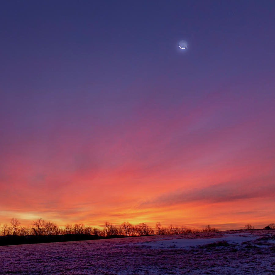 Winter Solstice Sunrise square Photograph by Bill Wakeley