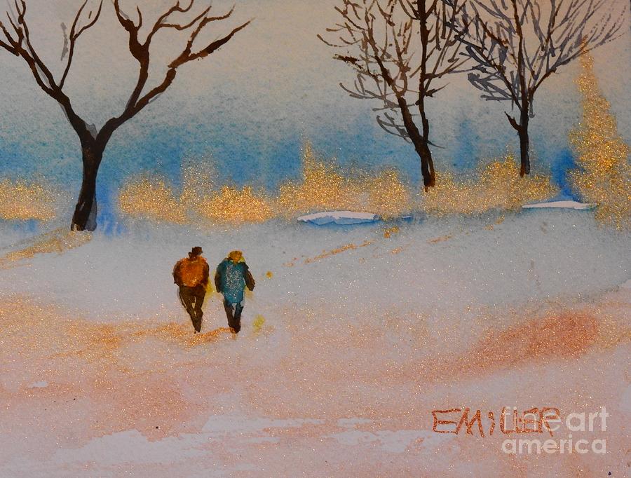Winter Sparkle Painting by Eunice Miller