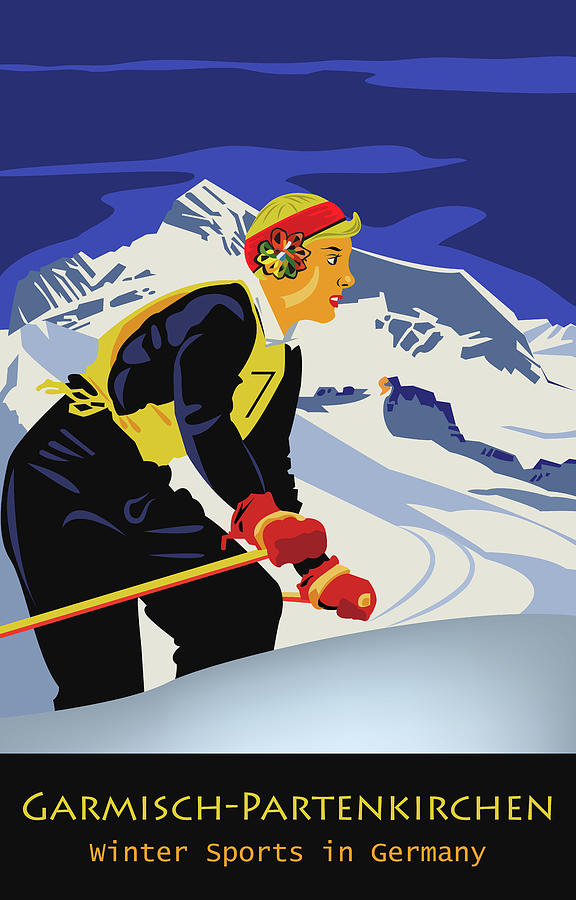 Winter Sports in Germany Digital Art by Long Shot