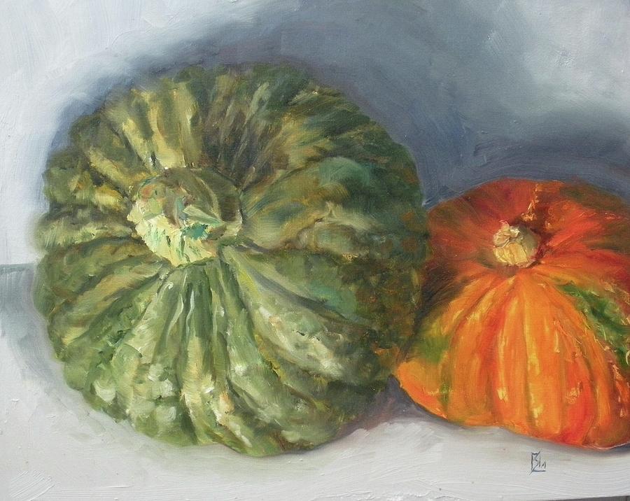 Winter squash Painting by Lee Stockwell