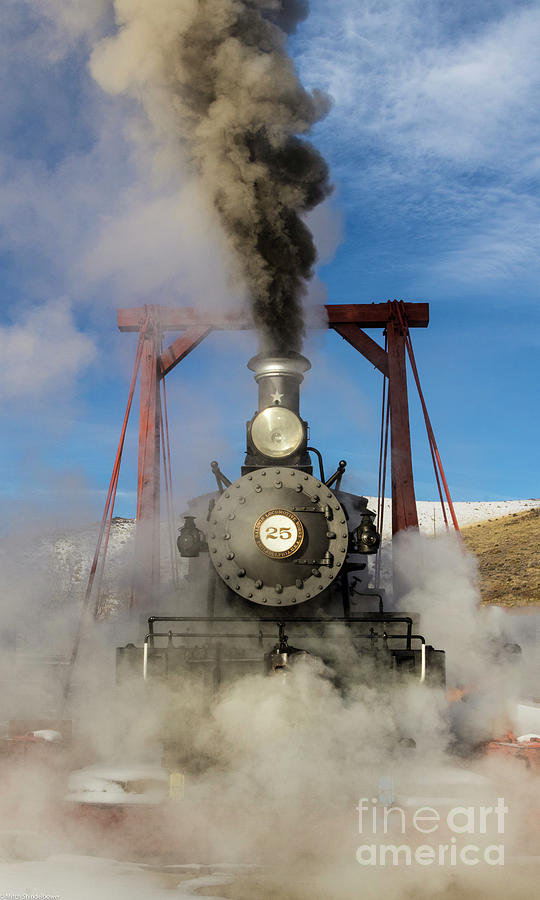Winter Steam Locomotive Photograph by Mitch Shindelbower