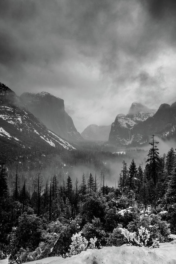Winter Storm Clearing Yosemite Valley Photograph by Kelly VanDellen