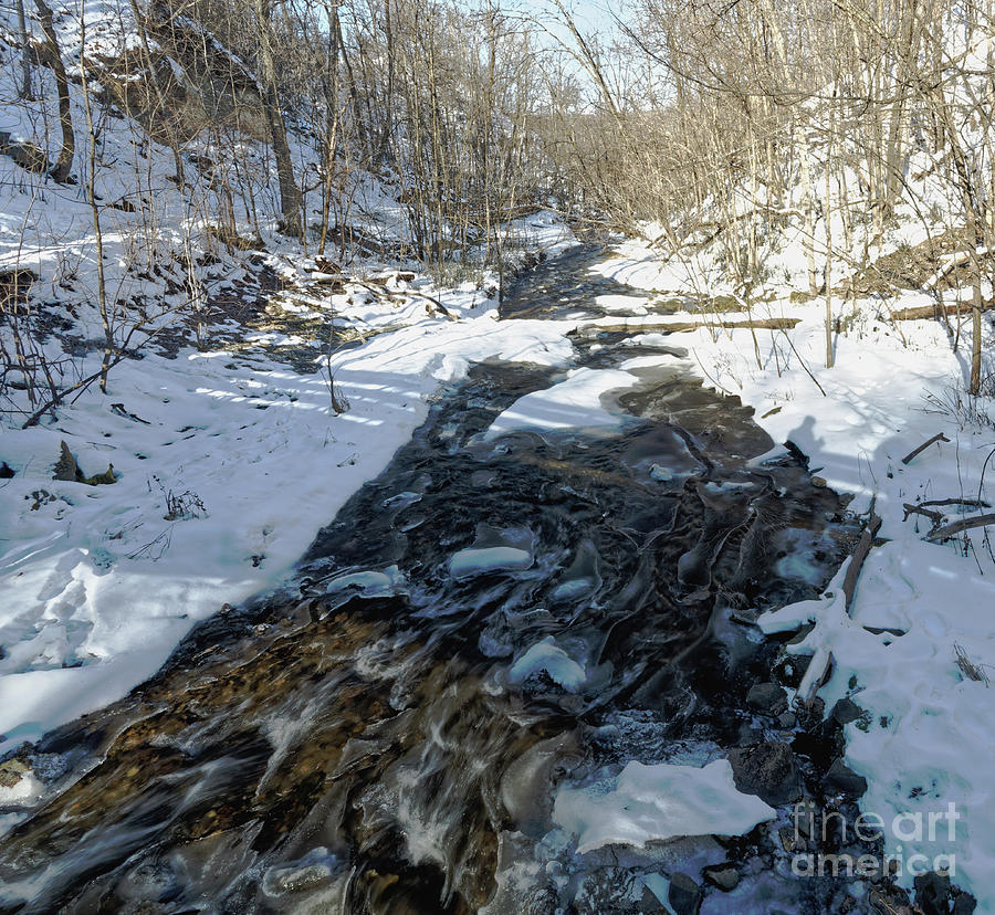 Winter Stream Photograph by Natural Focal Point Photography