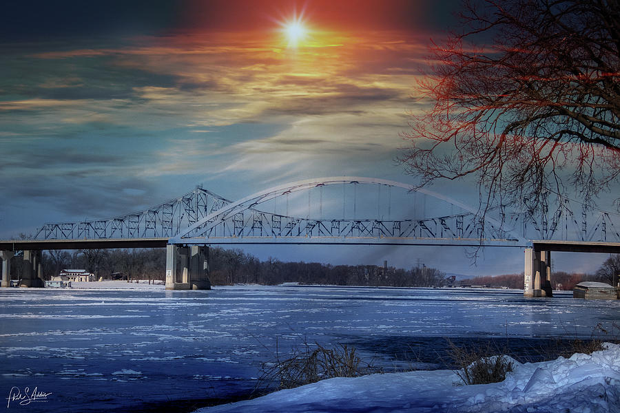 Winter Sun Over Bridge Photograph by Phil S Addis