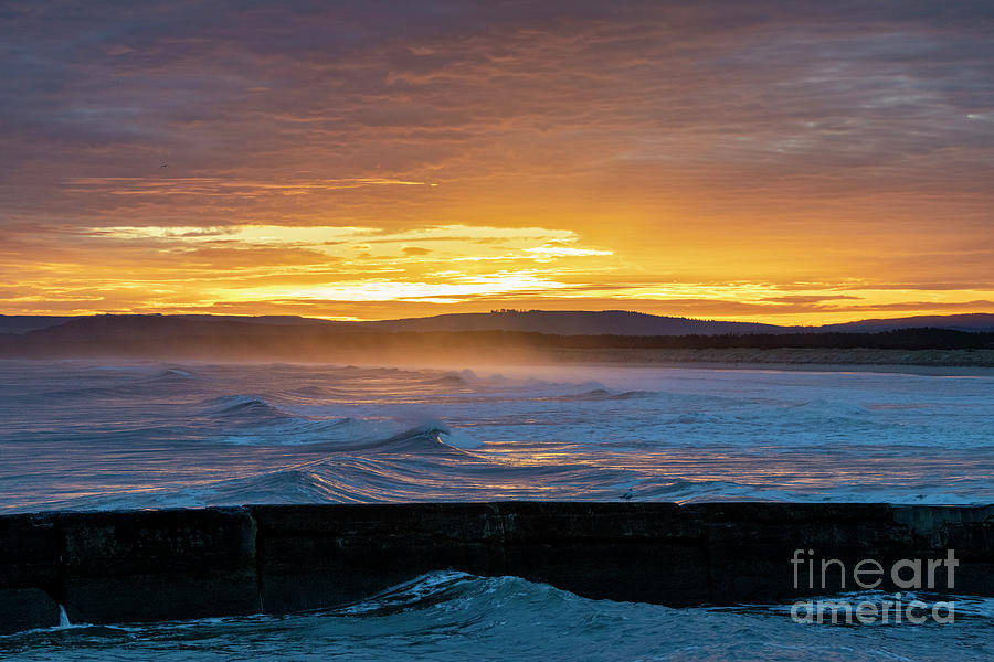 Winter Sunrise at East Beach Lossiemouth Photograph by Tim Gainey