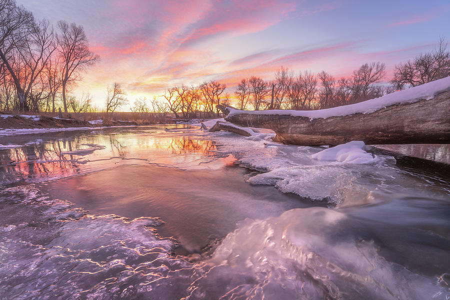 Winter Sunrise On The Platte Photograph