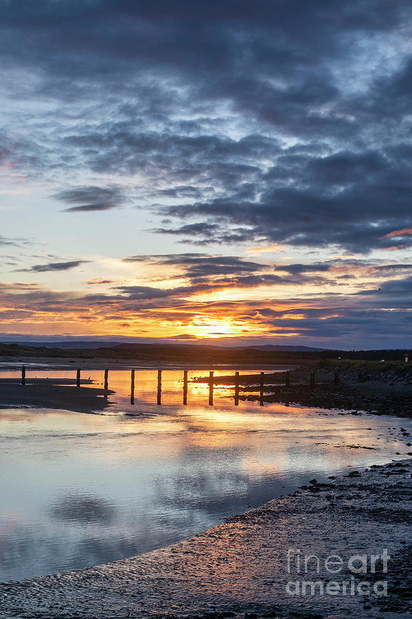 Winter sunrise over the River Lossie at Lossiemouth Photograph by Tim Gainey