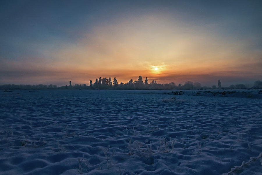 Sunset Photograph - Winter Sunset by Jeff Swan