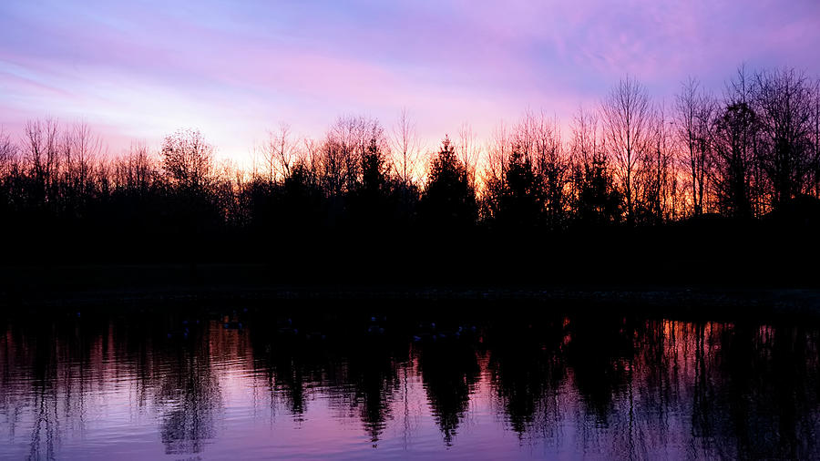 Winter Sunset One Photograph by Darlene Kwiatkowski