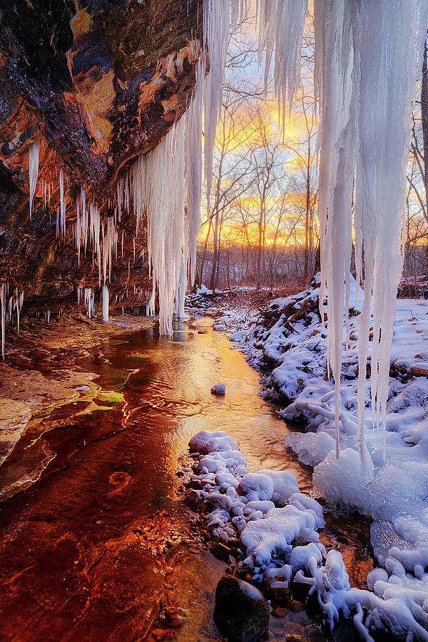 Winter Sunset Photograph by Robert Charity