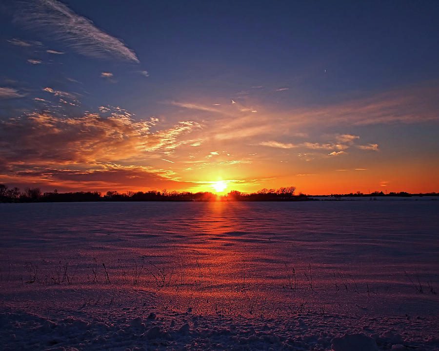 Winter Sunset Photograph by Scott Olsen