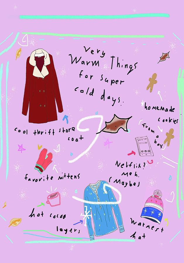 Winter Things Drawing by Ashley Rice