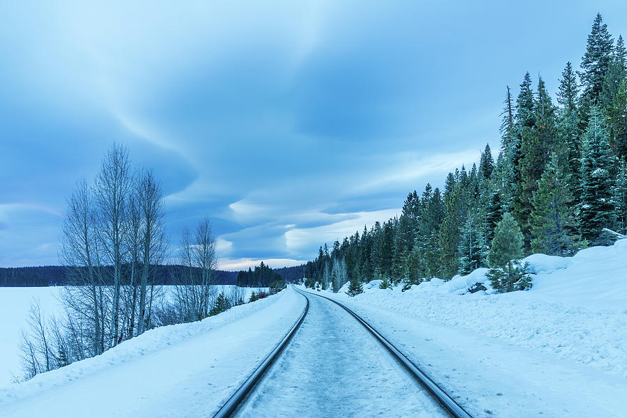 Winter Tracks and Lenticulars Photograph by Mike Lee