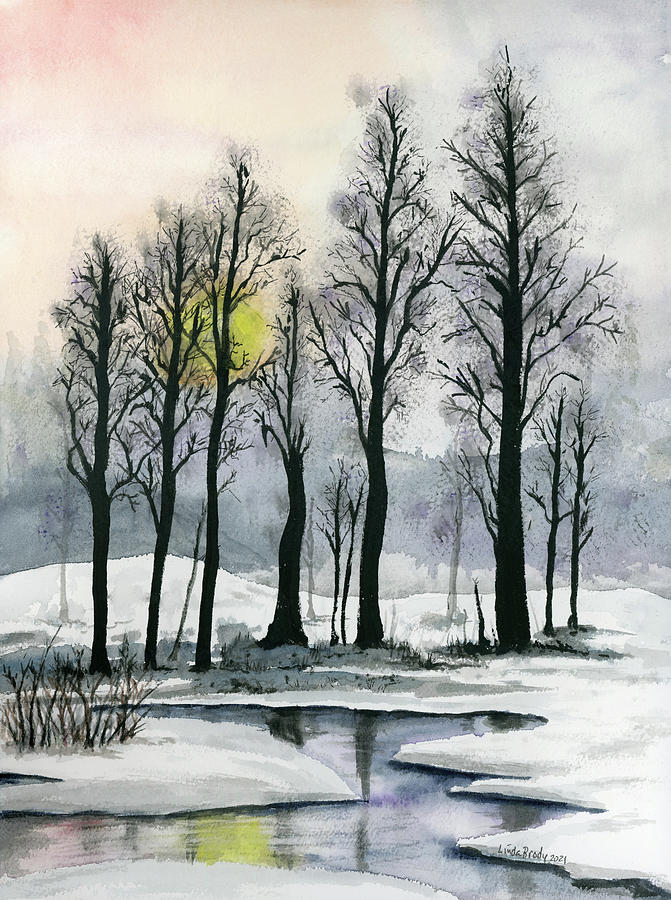 Winter Trees 1 Painting