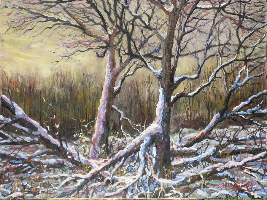 Winter Trees Painting by Douglas Jerving