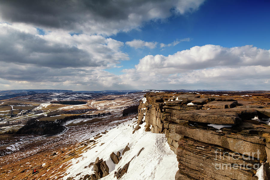 Winter view across Stanage Edge Photograph by Phill Thornton
