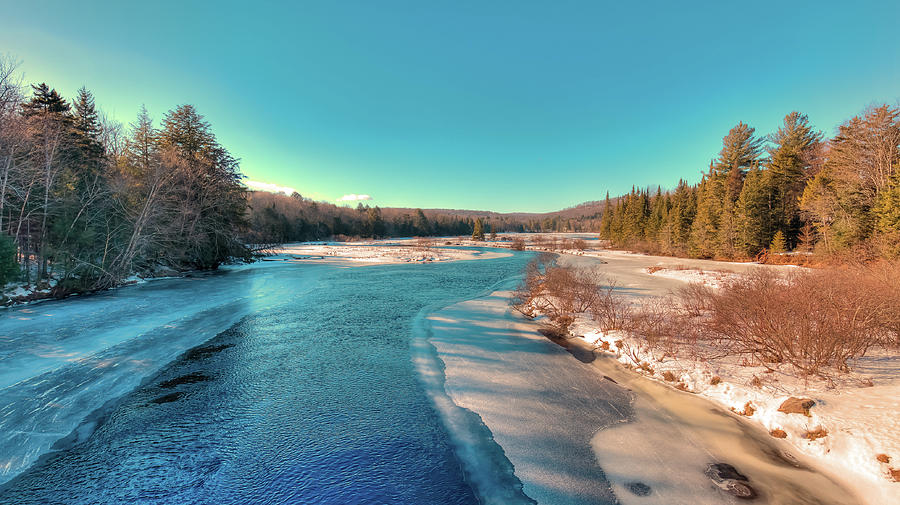 Winter View from the Green Bridge Photograph by David Patterson