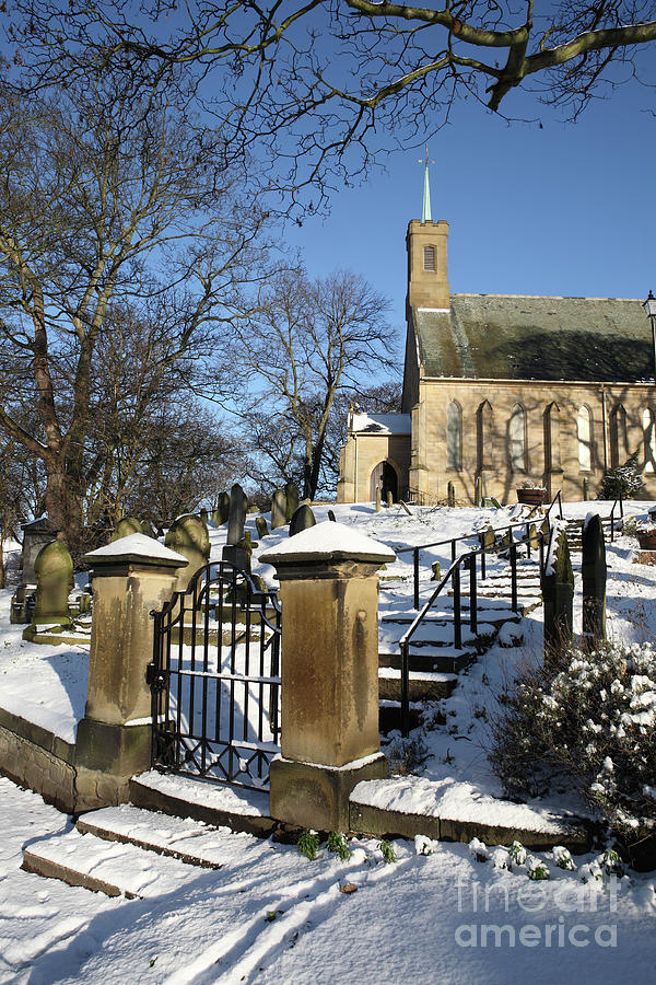 Winter view of Holy Trinity church, Washington Photograph by Bryan Attewell