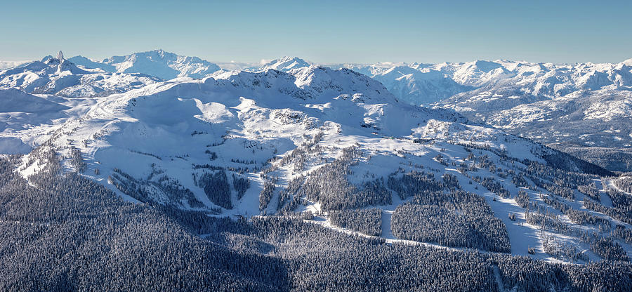 Mountain Photograph - Winter View of Whistler Mountain by Pierre Leclerc Photography