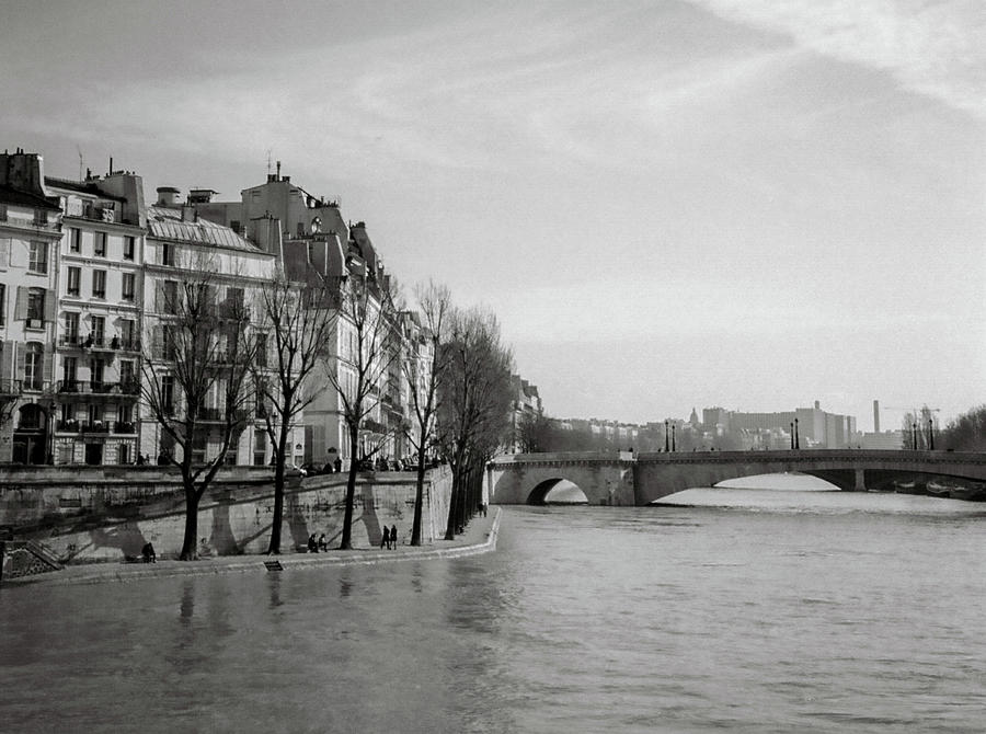 Winter Walk Along the Seine Photograph by Frank DiMarco