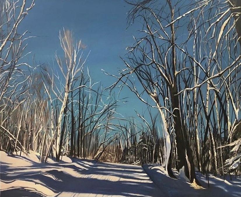Winter Walk Painting by Stella Marin