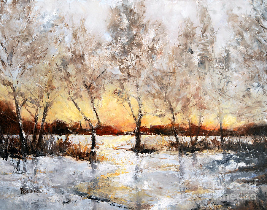 Winter Painting - Winter Warmth by Paint Box Studio