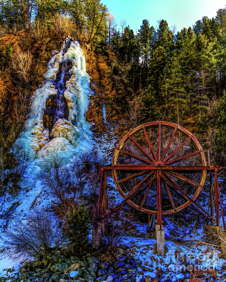 Winter Water Wheel Photograph by Jon Burch Photography