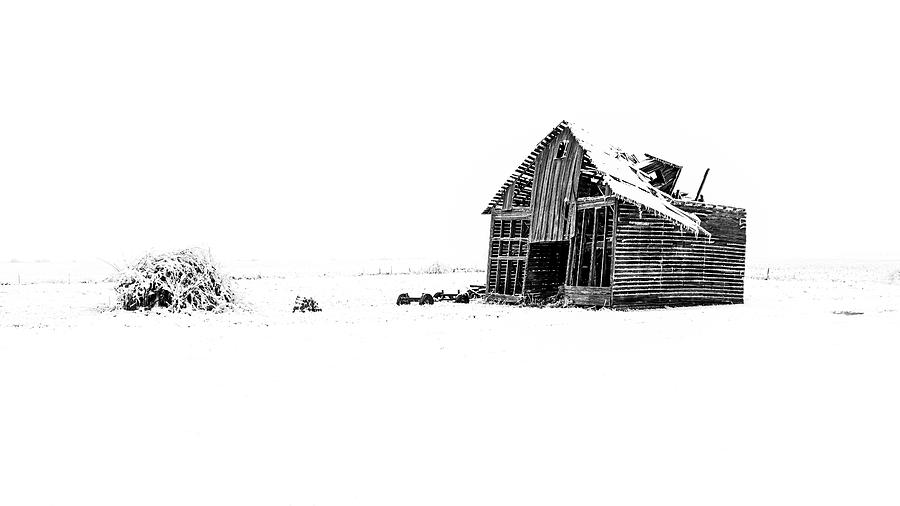 Winter Weathered Barn Photograph by Ray Silva