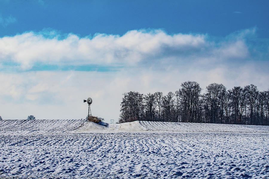 Winter Windmill Photograph by Scott Smith