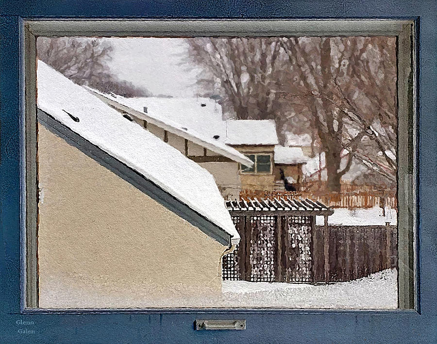 Winter Window - Snow Last Night Mixed Media by Glenn Galen