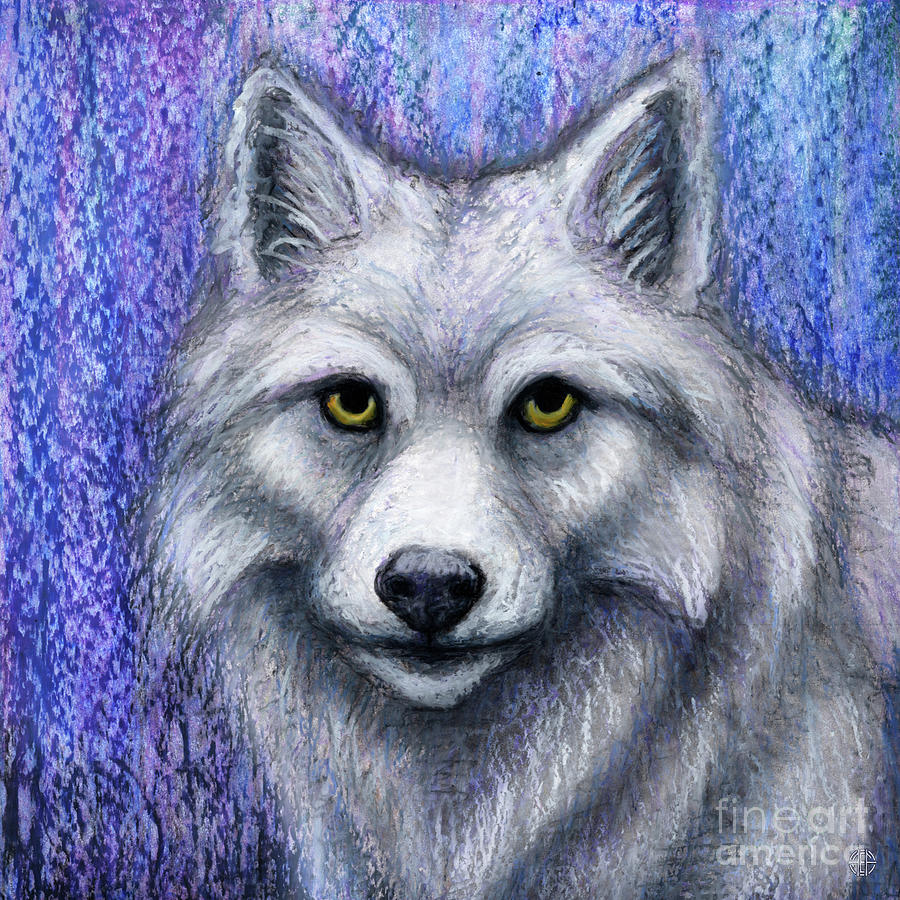Winter Wolf Painting by Amy E Fraser