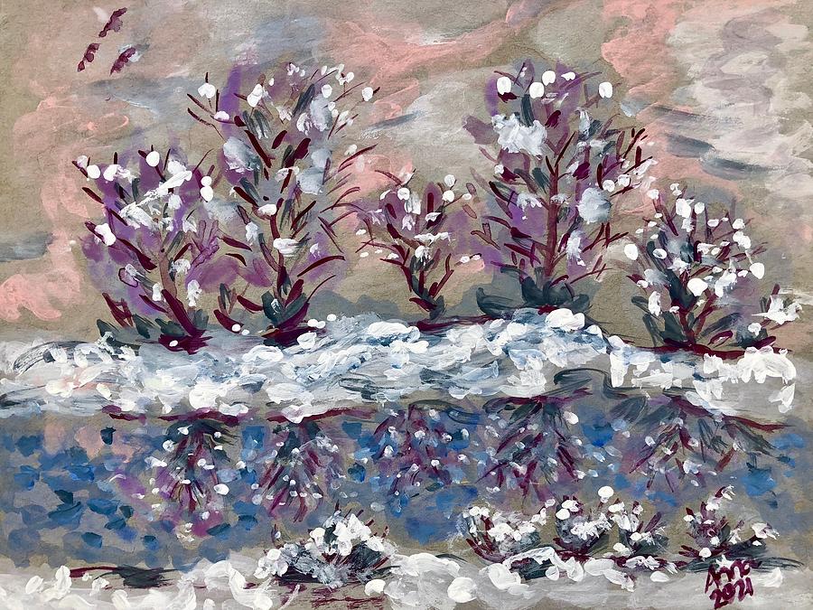 Winter Wonderland Painting by Agnieszka Gerwel